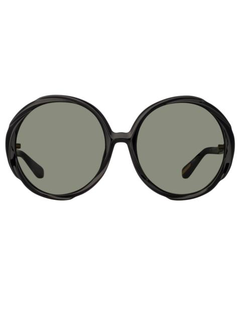 OTAVIA OVERSIZED SUNGLASSES IN BLACK