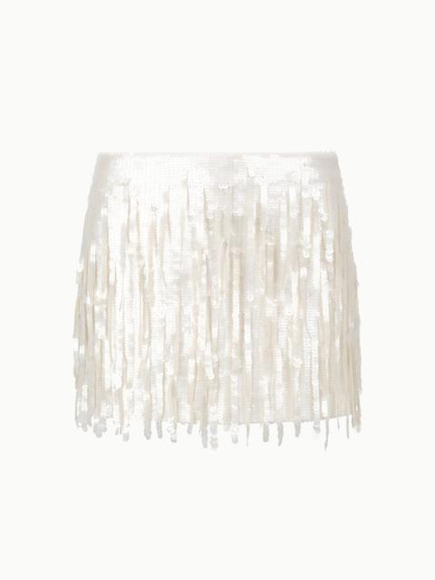 STAUD SUPERNOVA SKIRT PEARL