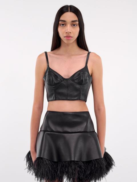 Cami Cup Leather Top
