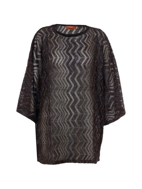 sequin knitted kaftan