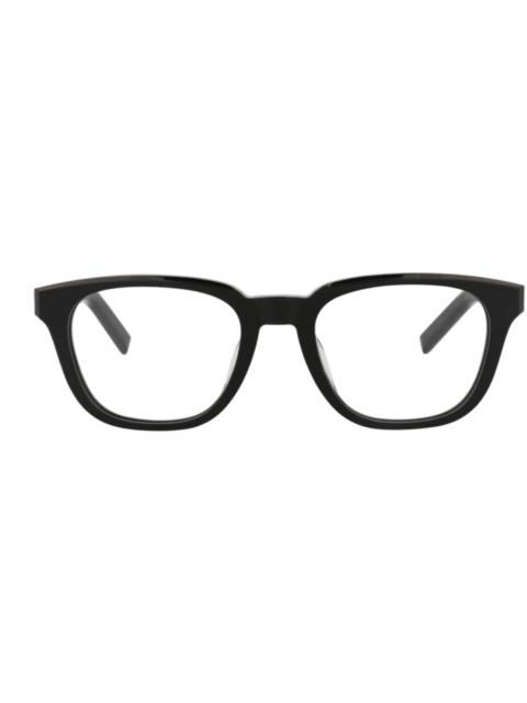 Berluti Square-Frame Acetate Optical Frames Black Black Transparent (BL50019U-52-001)