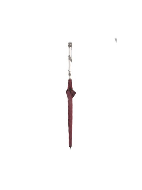 rose-embellished umbrella