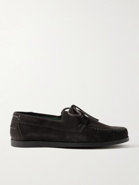 Suede Boat Shoes Dark brown