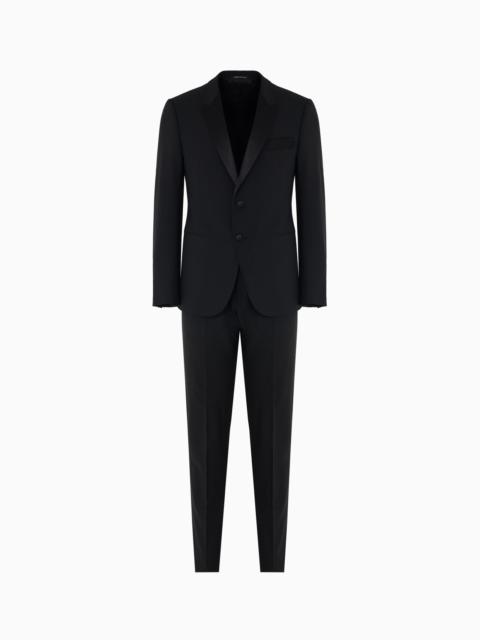 SLIM-FIT TUXEDO IN COMPACT, TWO-WAY STRETCH CANVAS