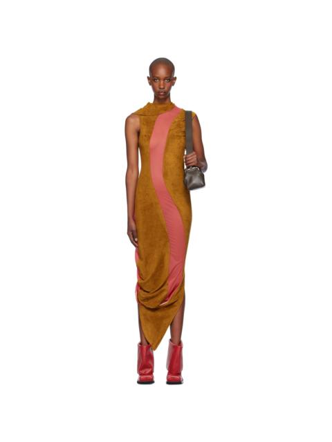Tan & Pink Pendle Maxi Dress