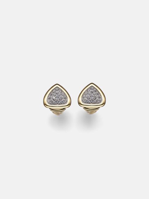 Trisola 18kt gold earrings with diamonds