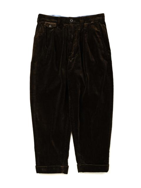 2Pleats Corduroy Dark Brown