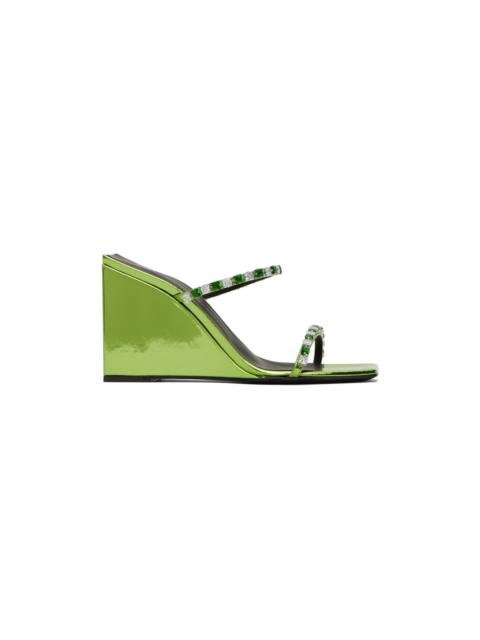 Green Shangay Heeled Sandals