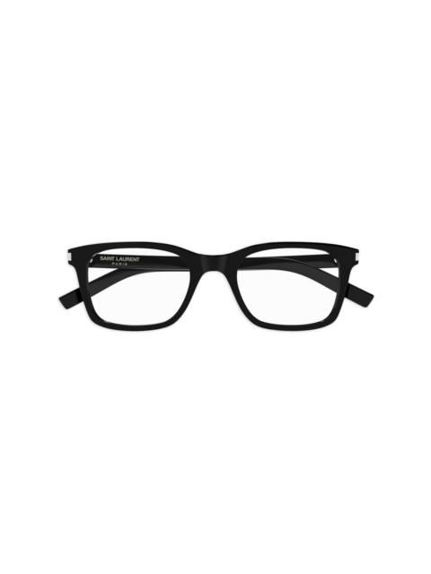 square-frame glasses