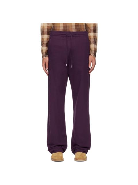 Purple Drawstring Sweatpants
