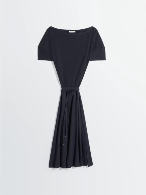 OFF SHOULDER DRESS IN HEAVY COTTON LINEN JERSEY