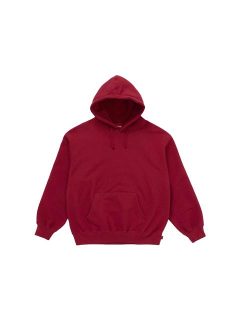 Supreme Satin Appliqué Hooded Sweatshirt (FW25) Red
