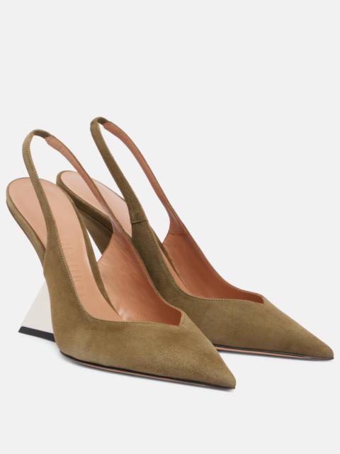 Cheope 105 suede slingback pumps