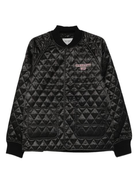 quilted satin jacket