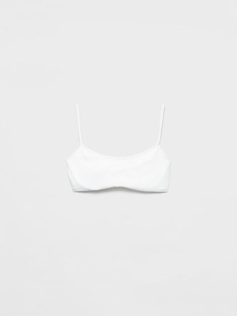 Stretch jersey bikini top
