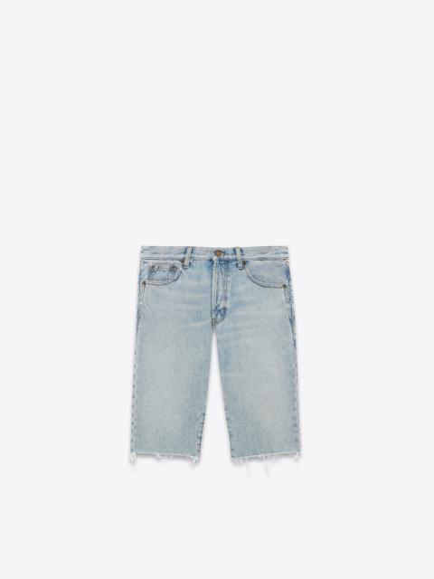 relaxed-fit shorts in tuscon blue denim