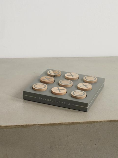 Walnut Wood And Krion Noughts And Crosses Set