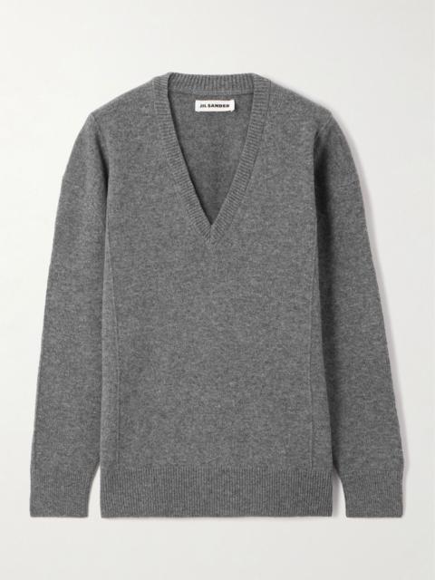 Wool and cashmere-blend sweater Gray