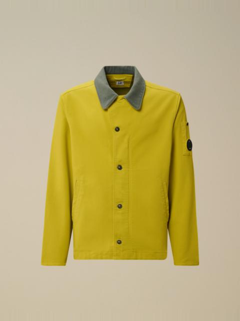 Cotton/Nylon Double Satin Lens Button Overshirt