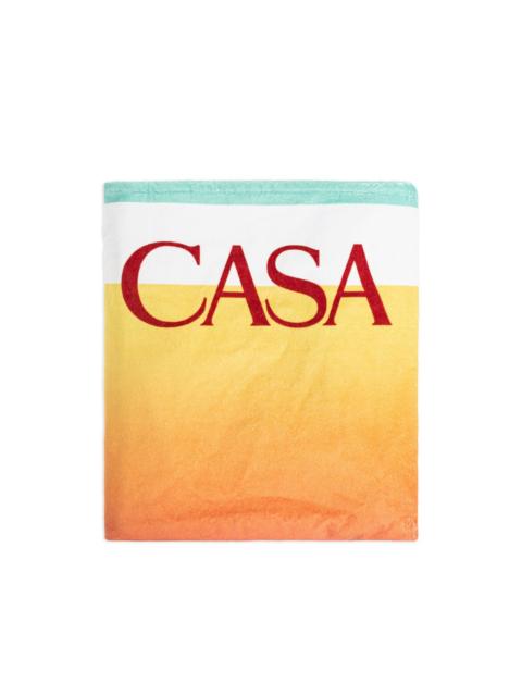 logo-detail beach towel
