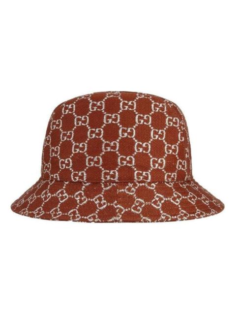 Gucci GG Lamé Bucket Hat 'Brown Silver' 631951-3HK74-2500