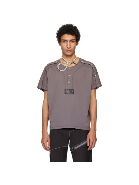 Gray Sargo Short Sleeve Henley