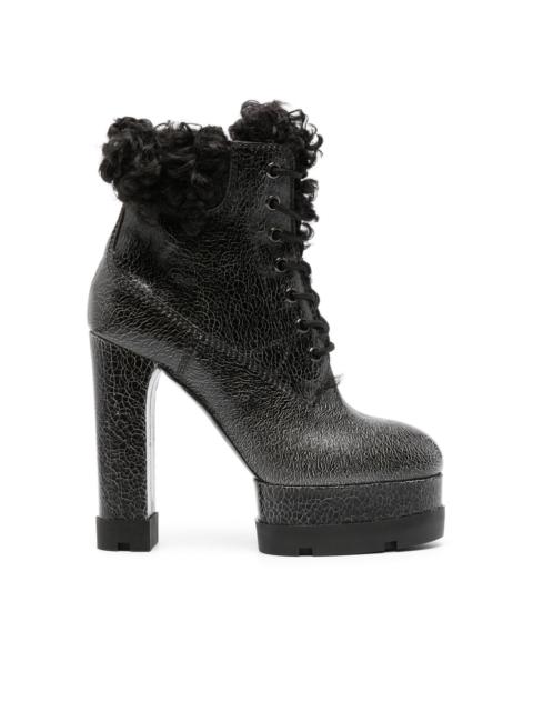 Nancy Alpi 140mm textured-finish boots