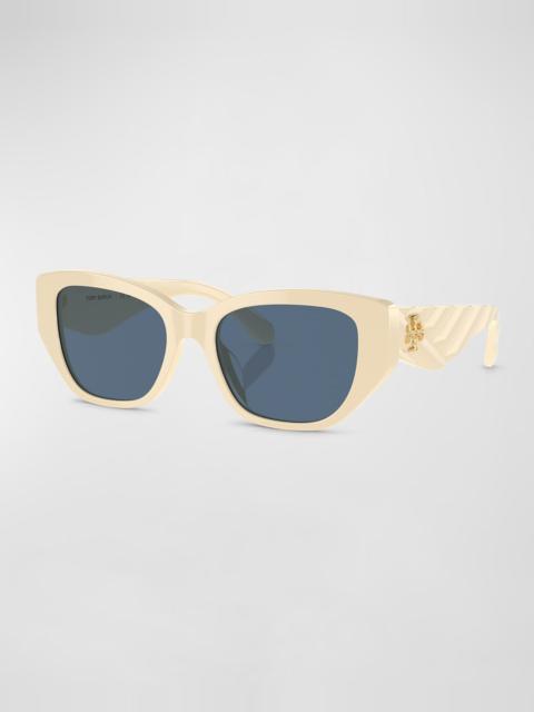 Kira Quilted Acetate Cat-Eye Sunglasses