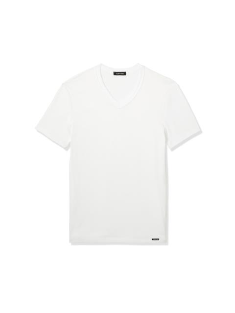 COTTON V-NECK T-SHIRT