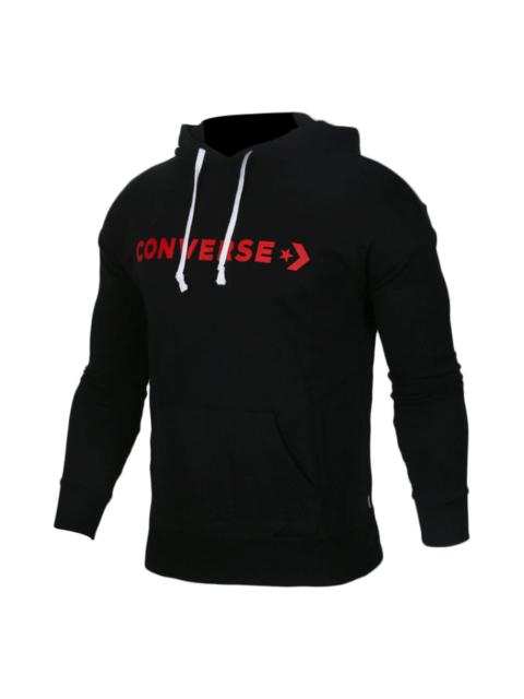 (WMNS) Converse Wordmark Big Logo Hoodie 'Black' 10007113-A01