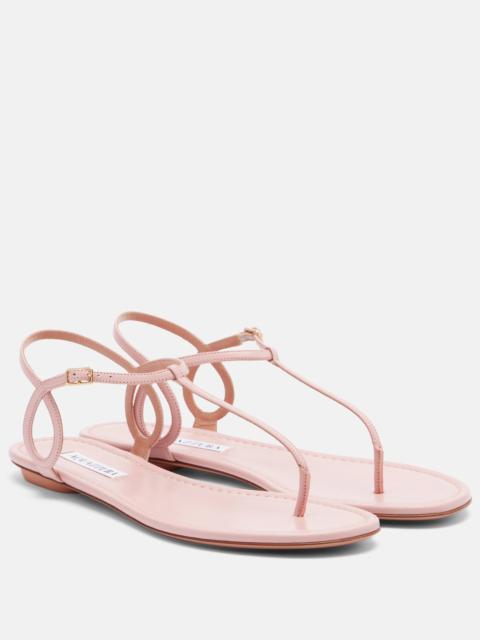 Almost Bare leather thong sandals