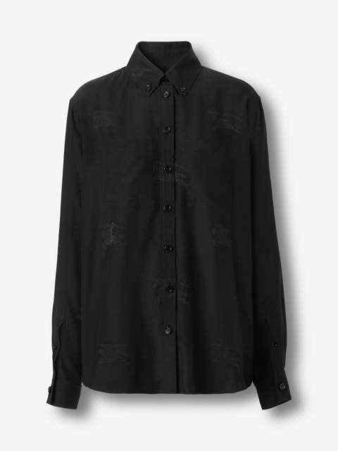 EKD Silk Jacquard Oversized Shirt