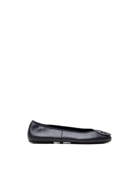 Reva logo-plaque ballet flats