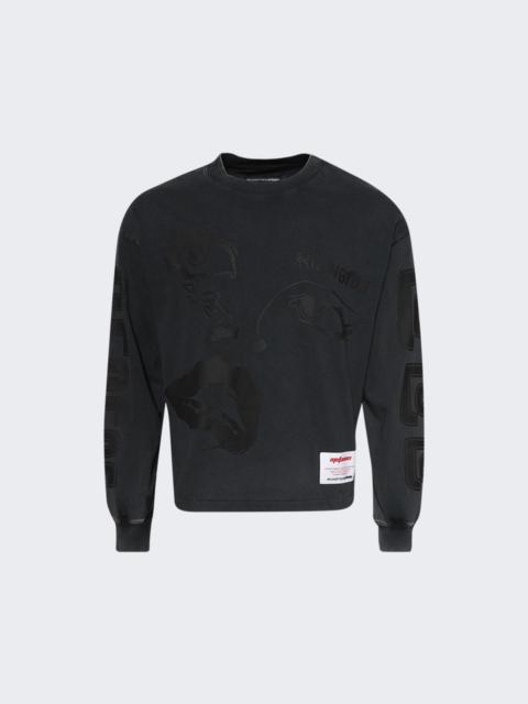 Bad Eyes Garden Long Sleeve Tee Washed Black