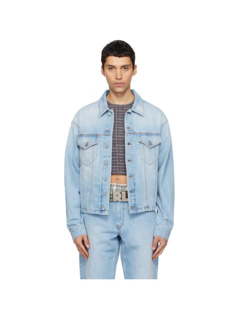 Blue Woven Denim Jacket
