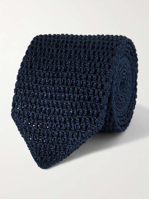 7cm Knitted Silk Tie