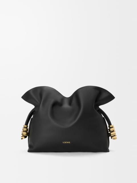 Medium Coil Flamenco clutch in nappa calfskin