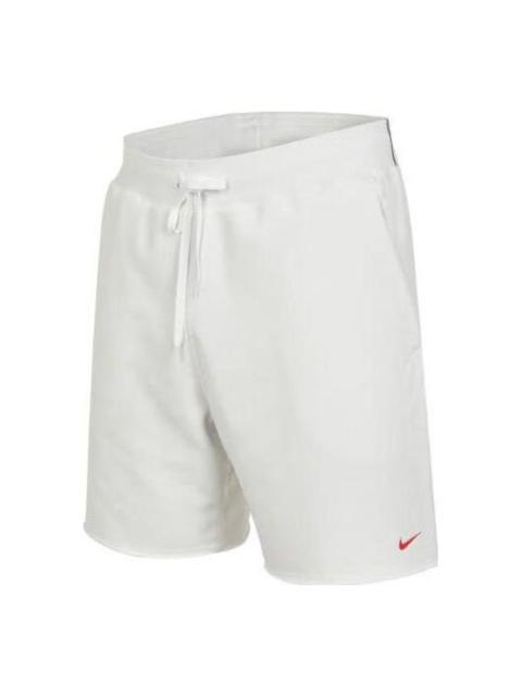 Nike Dri-FIT Fleece Gym Shorts 'White' DX0893-121