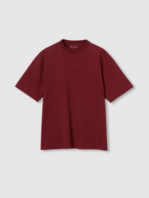 Cotton jersey T-shirt with embroidery