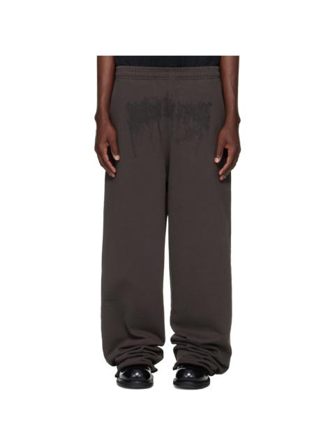 Brown Cradle of Filth Dripping Logo Baggy Sweatpants