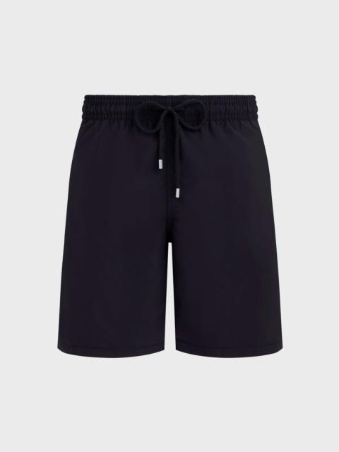 Men Long Swim Trunks Solid