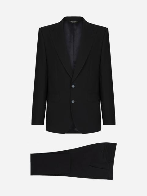 Stretch wool Martini-fit suit