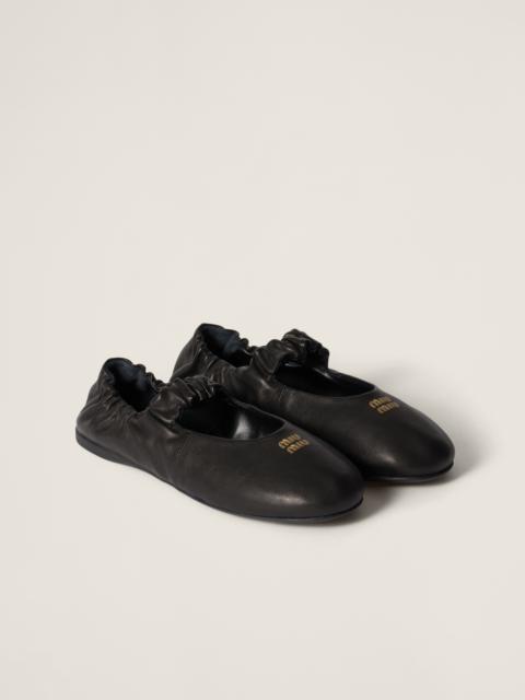 Nappa leather ballerinas