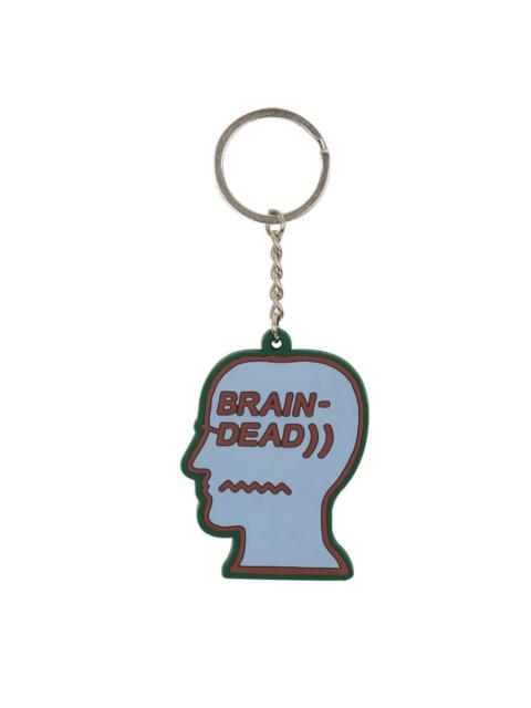 Logohead Keychain Checkered - Light Blue