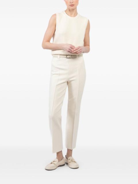 sleeveless crew-neck vest