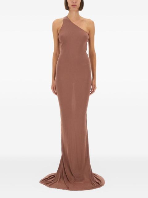 one-shoulder gown dress