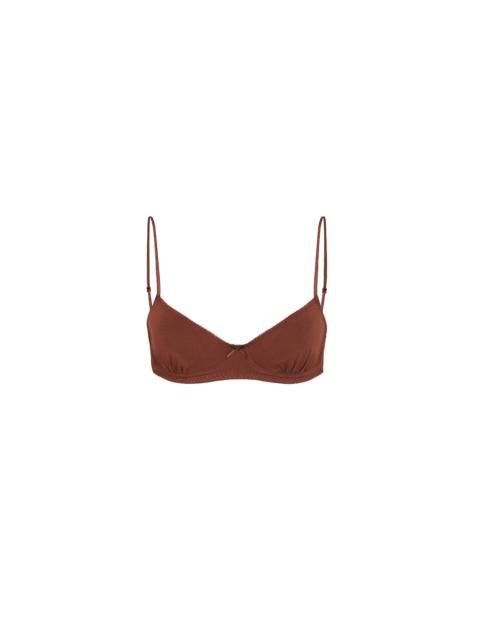 The Petite Bra: Cotton Jersey Brown