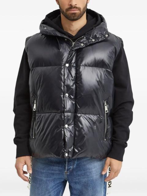 zip fastening hooded jacket