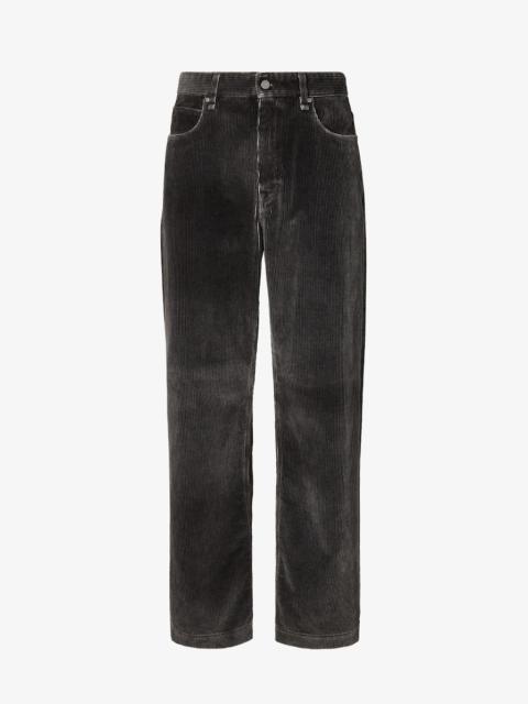 Long Jeans Black velvet jeans