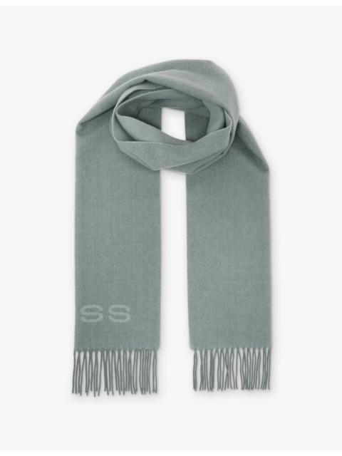 Picton Logo Wool and Cashmere-Blend Scarf